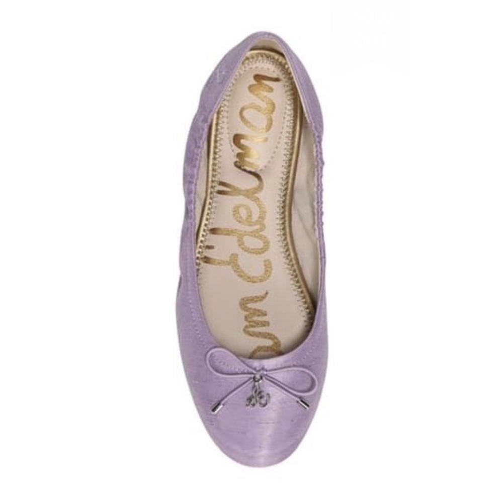 Sam Edelman Felicia Ballet Flat Lavender Silk Sz 7
